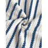image:imageMakeMeChic Womens Summer Maternity 2 Piece Striped Outfits Pregnancy Casual Cami Top and Shorts SetsBlue