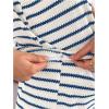 image:imageMakeMeChic Womens Summer Maternity 2 Piece Striped Outfits Pregnancy Casual Cami Top and Shorts SetsBlue