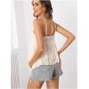 image:imageMakeMeChic Womens Maternity Summer Cute Tank Tops Spaghetti Strap Ruffle Hem Sleeveless Pregnancy CamisoleApricot