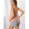image:imageMakeMeChic Womens Maternity Summer Cute Tank Tops Spaghetti Strap Ruffle Hem Sleeveless Pregnancy CamisoleDusty Pink