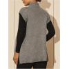 image:imageMakeMeChic Womens Maternity Sweater Vest Mock Neck Tie Side Sleeveless Pregnancy Knit TopGrey