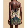 image:imageMakeMeChic Womens Halter Dresses Summer Beach Backless Tropical Vacation Caribbean Outfits Boho Mini DressesMulticolor D