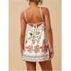 image:imageMakeMeChic Womens Halter Dresses Summer Beach Backless Tropical Vacation Caribbean Outfits Boho Mini DressesMulticolor E