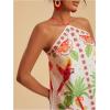 image:imageMakeMeChic Womens Halter Dresses Summer Beach Backless Tropical Vacation Caribbean Outfits Boho Mini DressesRed and White