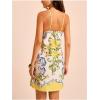 image:imageMakeMeChic Womens Halter Dresses Summer Beach Backless Tropical Vacation Caribbean Outfits Boho Mini DressesYellow