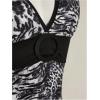 image:imageMakeMeChic Womens Summer Cheetah Print Backless Halter Tops Cowboy Chic Sleeveless Tie Crop TopsGrey