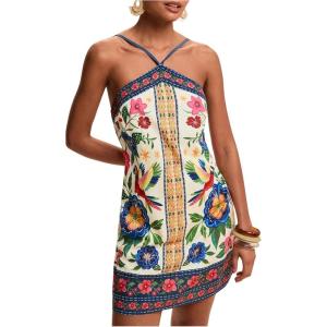 image:imageMakeMeChic Womens Halter Dresses Summer Beach Backless Tropical Vacation Caribbean Outfits Boho Mini DressesMulticolor