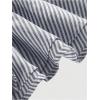 image:imageMakeMeChic Womens 2 Piece Summer Outfits Striped Tie Shoulder Peplum Shirred Tops and Shorts SetBlue a