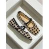 image:imageMakeMeChic Womens Lace Mesh Ballet Flats Shoes Square Closed Toe Shoes Breathable Summer FlatsApricot