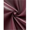 image:imageMakeMeChic Womens Leather Pants High Waist Wide Leg Pants Elastic Straight Party Trousers with PocketsBurgundy B