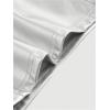 image:imageMakeMeChic Womens Leather Pants High Waist Wide Leg Pants Elastic Straight Party Trousers with PocketsSilver