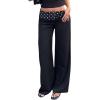 image:imageMakeMeChic Womens Polka Dots Dress Pants Low Waisted Work Office TrousersBlack