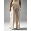 image:imageMakeMeChic Womens Polka Dots High Waist Dress PantsWork Office Wide Leg TrousersBlack and White
