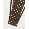 image:imageMakeMeChic Womens Polka Dots Triangle Bikini Sets Swim Shorts Y2K Leopard Striped Bathing Suit SwimsuitBrown Yellow