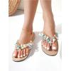 image:imageMakeMeChic Womens Seashell Starfish Summer Beach Shoes Open Toe Boho Flip Flops Flat SandalsMulticolor
