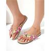 image:imageMakeMeChic Womens Seashell Starfish Summer Beach Shoes Open Toe Boho Flip Flops Flat SandalsPink
