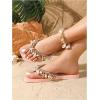 image:imageMakeMeChic Womens Seashell Starfish Summer Beach Shoes Open Toe Boho Flip Flops Flat SandalsPink Starfish