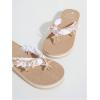 image:imageMakeMeChic Womens Seashell Starfish Summer Beach Shoes Open Toe Boho Flip Flops Flat SandalsWhite