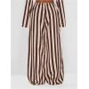 image:imageMakeMeChic Womens Striped Pants Wide Leg Tie Front Elastic Waist TrousersMulticolor