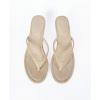 image:imageMakeMeChic Womens Suede Kitten Heels Sandals Thong Open Toe Flip Flop Heeled Sandals Vacation Party Summer ShoesBeige