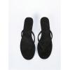 image:imageMakeMeChic Womens Suede Kitten Heels Sandals Thong Open Toe Flip Flop Heeled Sandals Vacation Party Summer ShoesBlack a