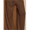 image:imageMakeMeChic Womens Summer Beach Wide Leg Pants Swimsuit Coverup Low Waist Knit Baggy Lounge PantsBrown
