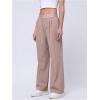 image:imageMakeMeChic Womens Wide Leg Workout Pants Quick Dry Low Waist Athletic Pants Active WearPink