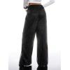 image:imageMakeMeChic Womens Y2K Party Glitter Sequin Pants Low Waisted Sparkly Straight Leg TrousersBlack