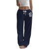 image:imageMakeMeChic Womens Baggy Sweatpants Y2k Wide Leg Pants Track Pants Lounge Bottoms StreetwearBlue