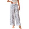 image:imageMakeMeChic Womens Pajama Pants Starfish Seashell Print Straight Leg Summer Boho TrousersBlue