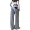 image:imageMakeMeChic Womens Star Print Sweatpants Low Waist Athletic Y2k Joggers Long PantsGrey