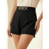 image:imageMAKEMECHIC Womens 2 Pack Dressy Shorts High Waist Wide Leg Work Office Summer ShortsBlack