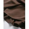 image:imageMAKEMECHIC Womens Summer A Line Ruffle Tiered Skirt Shorts Zip Up Ruched Y2K SkortsBrown