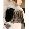 image:imageMakeMeChic Womens 2 Pack Mini Shorts Cheetah Print Elastic Waist Wide Leg Loose Fit Micro ShortsMulticolor