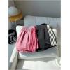 image:imageMakeMeChic Womens 2 Pack Striped Running Shorts Summer Track Workout Athletic ShortsPink Black Striped