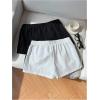 image:imageMakeMeChic Womens 2 Pack Striped Running Shorts Summer Track Workout Athletic ShortsStriped Black White