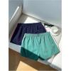 image:imageMakeMeChic Womens 2 Pack Striped Running Shorts Summer Track Workout Athletic ShortsStriped Dark Blue