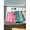 image:imageMakeMeChic Womens 2 Pack Striped Running Shorts Summer Track Workout Athletic ShortsStriped Green Pink