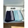 image:imageMakeMeChic Womens 2 Pack Striped Running Shorts Summer Track Workout Athletic ShortsStriped Light Blue