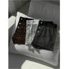 image:imageMakeMeChic Womens 3 Pack Gym Shorts Leopard Striped Polka Dots Work Out Biker Shorts Yoga LeggingsPolka Dots Leopard