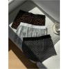 image:imageMakeMeChic Womens 3 Pack Gym Shorts Leopard Striped Polka Dots Work Out Biker Shorts Yoga LeggingsPolka Dots Leopard