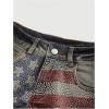 image:imageMakeMeChic Womens 4th of July Denim Shorts Sequin Sparkly Low Waist Raw Hem Cowgirl JortsBlue