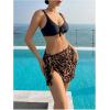 image:imageMakeMeChic Womens Beach Cover Ups Sarong Coverups Sheer Bikini Chiffon Wraps Skirts for SwimwearMulticolor