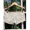 image:imageMakeMeChic Womens Boho Crochet Shorts Lace Hollow Out Low Waist Fringe Beach ShortsApricot