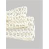 image:imageMakeMeChic Womens Boho Tops Crochet Sweater Long Sleeve Asymmetrical Knit Beach Cover UpWhite