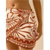 image:imageMakeMeChic Womens Cover Up Skirt Sarong Wrap Skirts Boho Tie Side Graphic Print Holiday Summer Beach OutfitsOrange