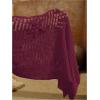 image:imageMakeMeChic Womens Crochet Cover Up Long Skirt 3D Floral Split Hollow Out Beach Summer SwimwearMaroon