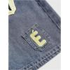 image:imageMakeMeChic Womens Embroidery Denim Shorts Low Waist Wide Leg Y2k Jean Bermuda ShortsBlue