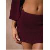 image:imageMakeMeChic Womens Fall Mini Skirt Crochet Cover Up Bodycon Boho Beach SkirtsPurple