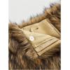 image:imageMakeMeChic Womens Fur Skirts Brown Mini Shorts Y2K Summer Fuzzy Low Waisted Skorts Concert OutfitsBrown